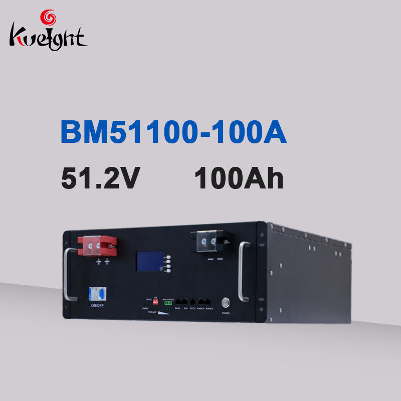 LiFePO4 51.2V 100Ah โมดูลแบตเตอรี่ลิเธียมไอออนระบบพลังงานแสงอาทิตย์ชุดแบตเตอรี่ BM51100-100A