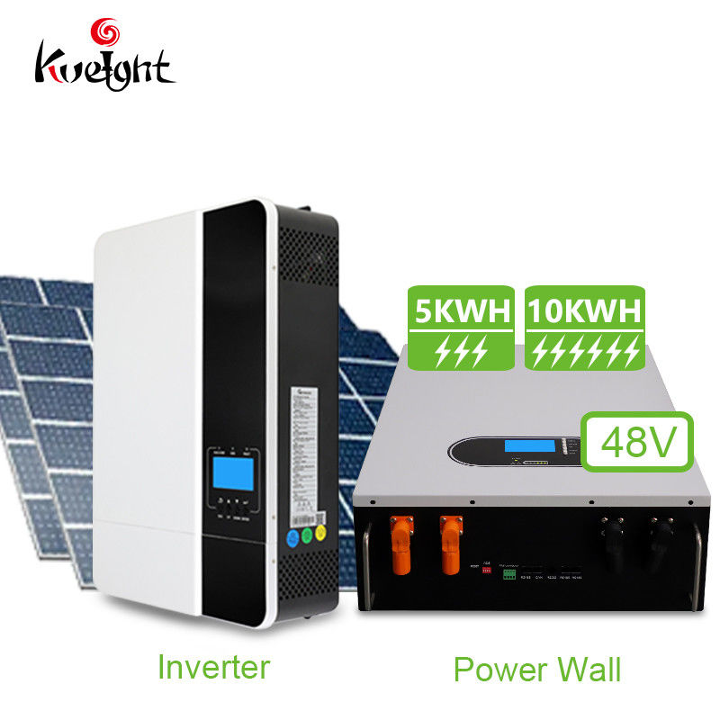Off Grid ระบบแบตเตอรี่ลิเธียม Home 5kw All In One Inverter ระบบพลังงานแสงอาทิตย์