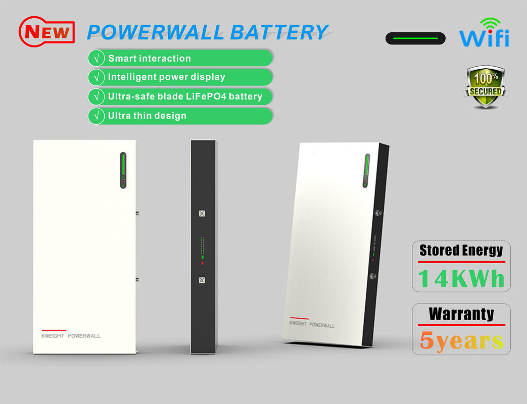แบตเตอรี่ลิเธียมติดผนังตั้งพื้น 276Ah 14kwh Lifepo4 แบตเตอรี่เก็บพลังงาน