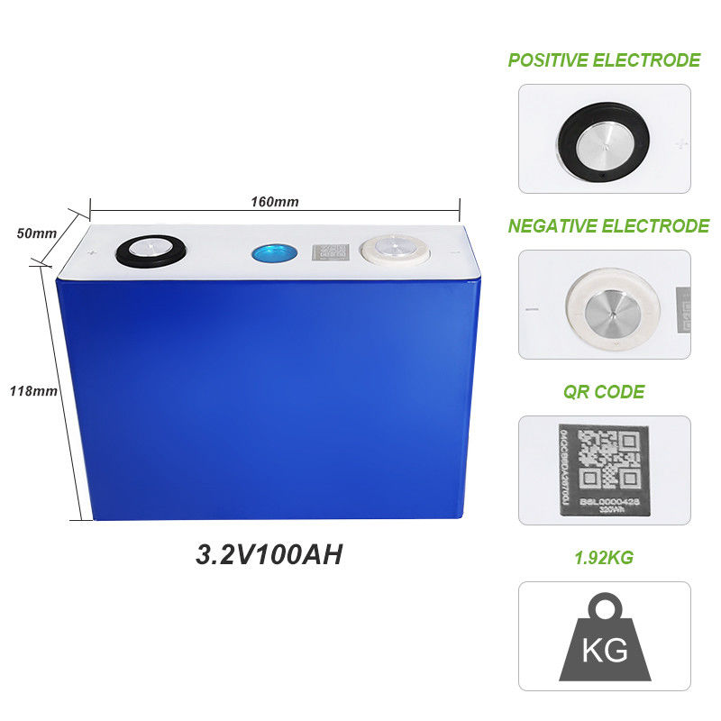 LF100M รถกอล์ฟ UPS เครื่องมือไฟฟ้าแบตเตอรี่ Li-ion LiFePO4 100Ah 3.2V Cells