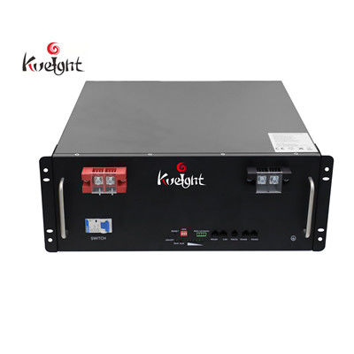 BMS พลังงานแสงอาทิตย์ชุดแบตเตอรี่ลิเธียม LiFePO4 51.2V 100ah ที่เก็บแบตเตอรี่ในบ้าน