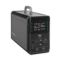 LiFePO4 ธนาคารพลังงานแสงอาทิตย์แบบพกพา 1000w MPPT แหล่งจ่ายไฟพลังงานแสงอาทิตย์สำหรับการตั้งแคมป์